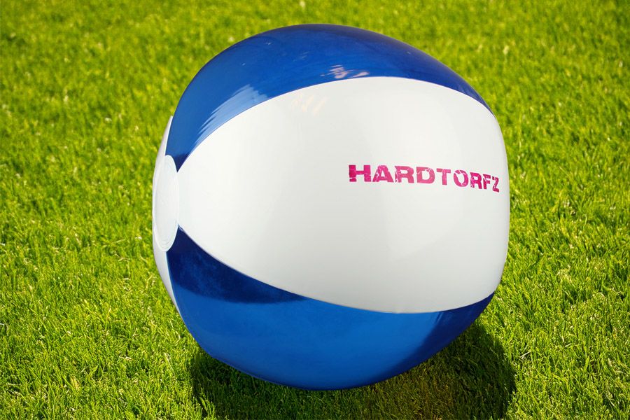 blauw/witte strandbal voo Hardtorfz
